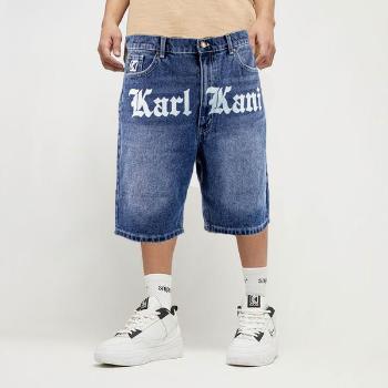 Kraťase Karl Kani OG Old English Denim Shorts Blue - 32