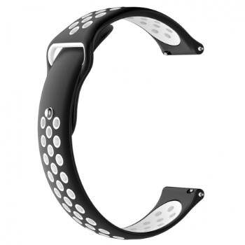 Huawei Watch GT2 42mm Silicone Sport remienok, Black/White
