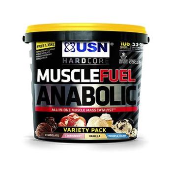 USN Muscle Fuel Anabolic Variety pack (Čokoláda, Jahoda, Vanilka a Cookies & Cream) 5,32 kg (6009544954613)