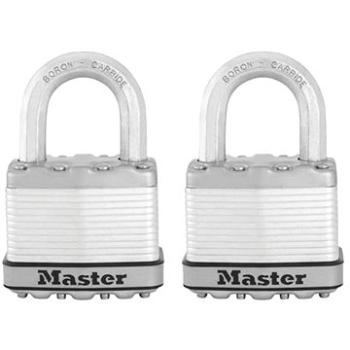 Master Lock – Súprava 2 ks titánových visiacich zámkov M5EURT – Master Lock Excell – 50 mm