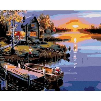 Maľovanie podľa čísel – Západ slnka nad jazerom (HRAmal00112nad)