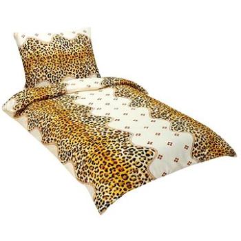 Bellatex Krepové – 140 × 220, 70 × 90 cm – leopardí vzor (6447)