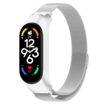 BStrap Milanese remienok na Xiaomi Mi Band 7, silver