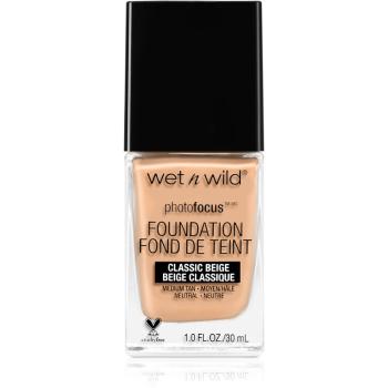 Wet n Wild Photo Focus zmatňujúci fluidný make-up odtieň Classic Beige 30 ml