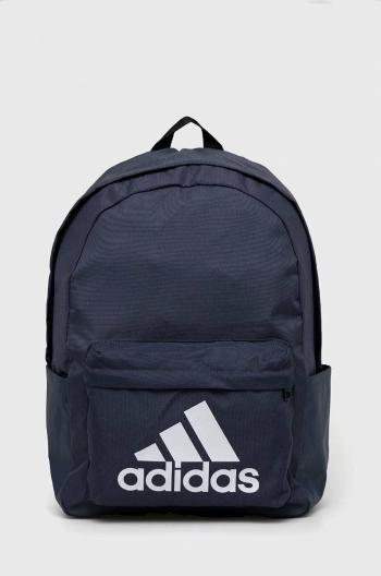 Ruksak adidas tmavomodrá farba, veľký, s potlačou