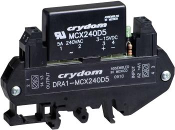 Crydom polovodičové relé  DRA1-MCXE380D5 5 A Spínacie napätie (max.): 530 V/AC spínanie pri nulovom napätí 1 ks