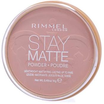RIMMEL LONDON Stay Matte 14 g – Odtieň: 002 Pink Blossom (3607345064512)