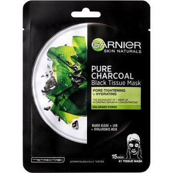 GARNIER Skin Naturals Pure Charcoal Black Tissue Mask s extraktom z morských rias 28 g (3600542097253)