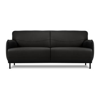 Čierna kožená pohovka Windsor & Co Sofas Neso, 175 x 90 cm