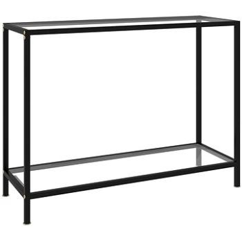 Konzolový stolík transparentný 100 × 35 × 75 cm tvrdené sklo (322835)