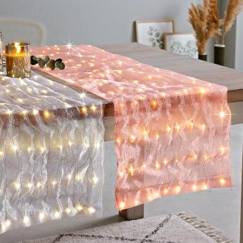 Weltbild LED Dekorační textilie Glamour, meruňková