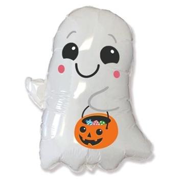 Fóliový balónik duch s dyňou – Halloween – 90 cm (8435102312461)