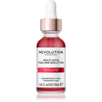 Revolution Skincare AHA + BHA Moderate Multi Acid Peeling Solution jemné pleťové sérum s peelingovým efektom 30 ml