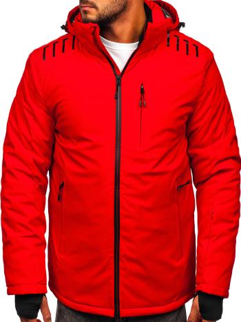 Červená pánska lyžiarska zimná bunda Bolf 6580