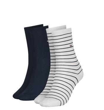 TOMMY HILFIGER - 2PACK small stripe color ponožky-35-38