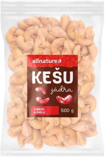 Allnature Kešu v mede a chilli 500 g