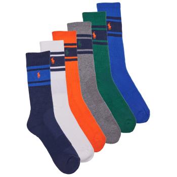 Polo Ralph Lauren  6 PACK SPORT CREW-STRIPES-CREW SOCK-6 PACK  Športové ponožky Viacfarebná