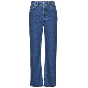 Levis  RIBCAGE STRAIGHT ANKLE Lightweight  Rovné džínsy Modrá