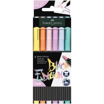 FABER-CASTELL POPISOVACE BLACK EDITION SET 6 FAREBNE PASTELOVE