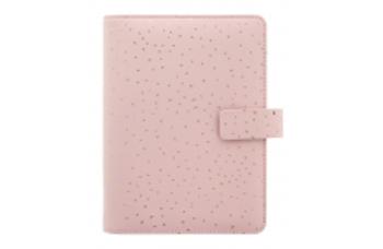 Diář Filofax Confetti Rose Quartz A6 týždenný 2023 osobný