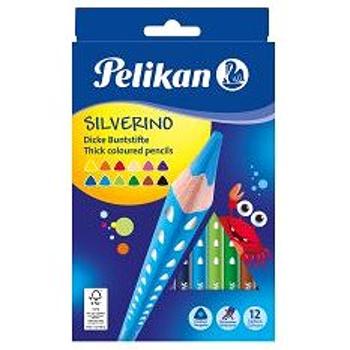 Pelikan Silverino hrubé 12 farieb (00700627)