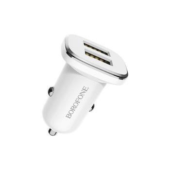 Borofone autonabíjačka - 2x USB 2,4A - Biela KP27932