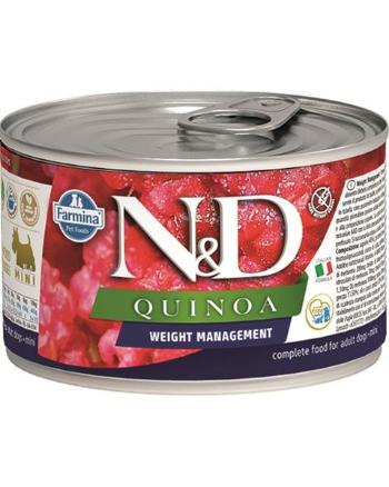 Farmina N&D dog QUINOA weight management konzerva 140g