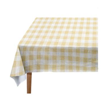 Obrus Really Nice Things Yellow Vichy, 140 x 140 cm