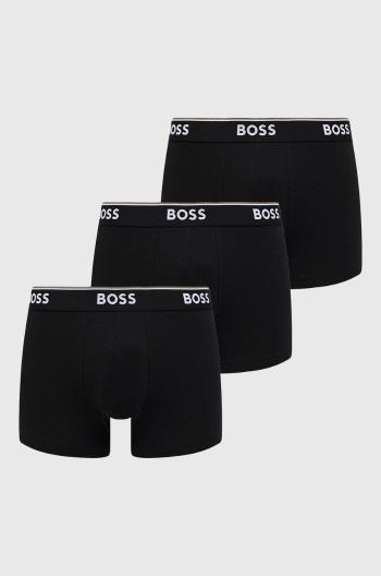 Boxerky BOSS  (3-pak) pánske, čierna farba