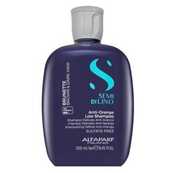 Alfaparf Milano Semi Di Lino Brunette Anti-Orange Low Shampoo neutralizujúci šampón pre hnedé odtiene 250 ml