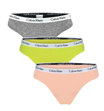 CALVIN KLEIN - nohavičky 3PACK Cotton stretch coral color - special limited edition-XS