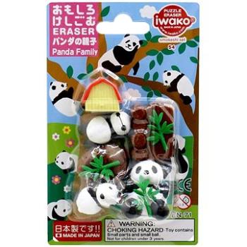 Iwako Panda Family Sada – balenie 9 ks (4991685180131)