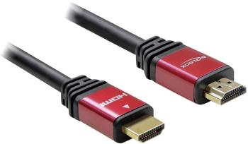 Delock HDMI prepojovací kábel #####HDMI-A Stecker, #####HDMI-A Stecker 2.00 m červená/čierna 84333 pozlátené kontakty, s