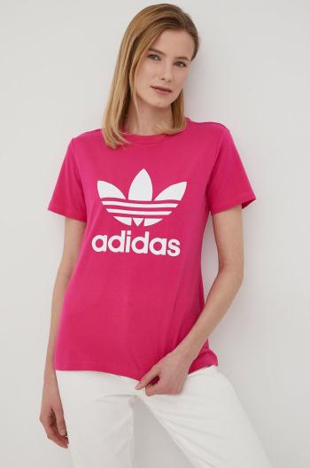 Tričko adidas Originals HG3785 dámsky, ružová farba,
