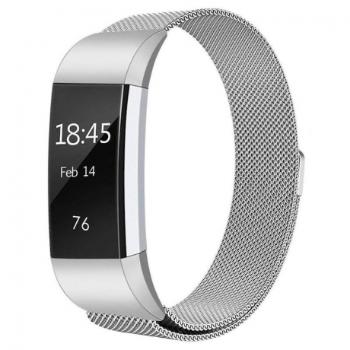 Fitbit Charge 2 Milanese (Large) remienok, Silver (SFI001C04)