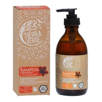 TIERRA VERDE Gaštanový šampón na posilnenie vlasov s pomarančom 230 ml