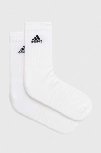Ponožky adidas 6-pak biela farba