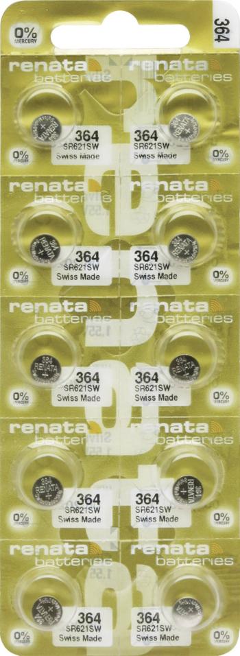 Renata 364.MP-E gombíková batéria  364 oxid striebra 20 mAh 1.55 V 10 ks