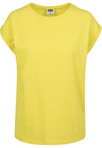 Urban Classics Ladies Extended Shoulder Tee brightyellow - L