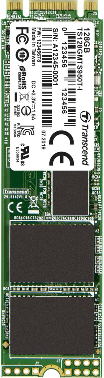 Transcend MTS950T-I 128 GB interný SSD disk NVMe / PCIe M.2 SATA 6 Gb / s Retail TS128GMTS950T-I