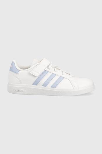 Detské tenisky adidas GRAND COURT 2.0 EL biela farba