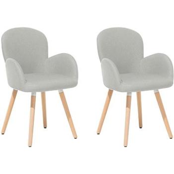 Dve čalúnené stoličky sivej farby BROOKVILLE, 85523 (beliani_85523)