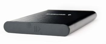 Externí box GEMBIRD pro 2,5" disky, USB 3.1, Type-C, broušený hliník, černý