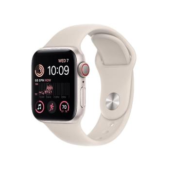 APPLE Watch SE GPS + Cellular 40mm Starlight Aluminium Case with Starlight Šport Band - Regular