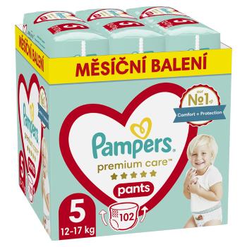 PAMPERS Premium Care veľ. 5 plienkové nohavičky 12-17 kg 102 ks