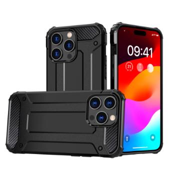 MG Hybrid Armor kryt na iPhone 15 Pro, čierny