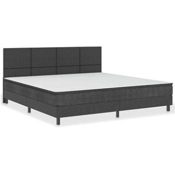 Shumee boxspring tmavo sivá textil 200 × 200 cm, 3054719