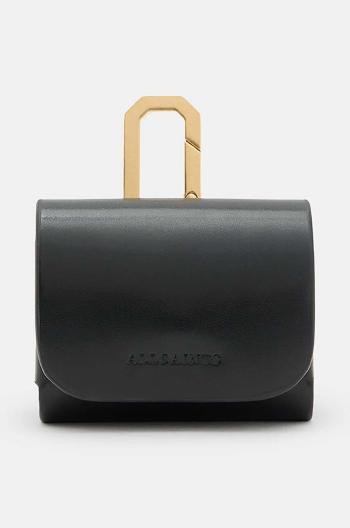 Kožené puzdro pre airpods AllSaints AIRPOD CASE čierna farba, W079XA