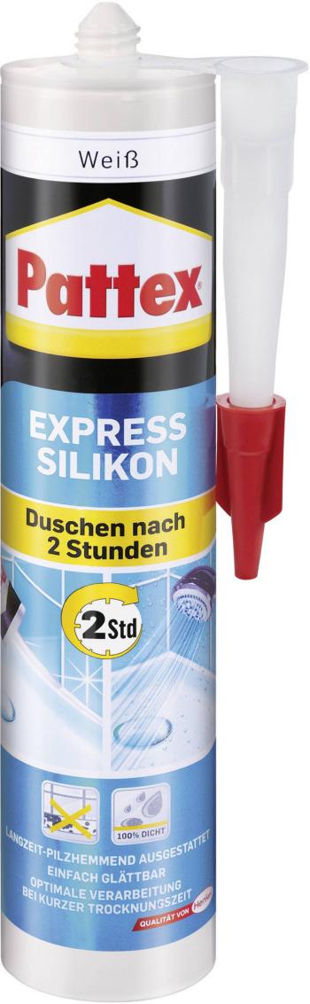 Pattex EXPRESS silikón  Farba biela PFESW 300 ml