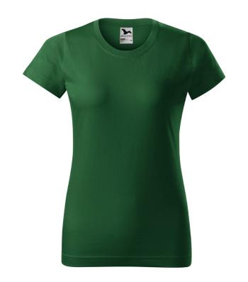 MALFINI Dámske tričko Basic - Fľaškovo zelená | XS